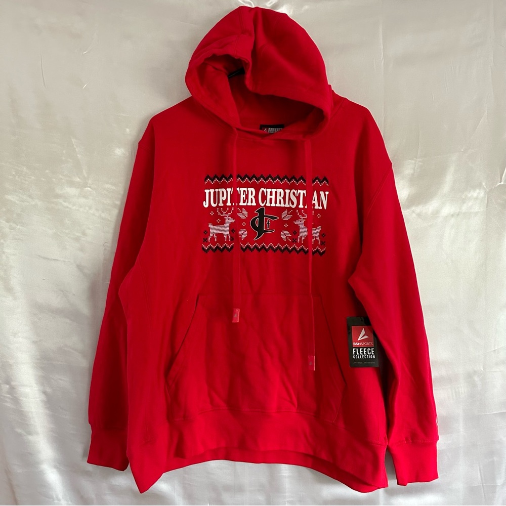 Hoodie Womens XL Pullover Fleece Collection Sweatshirt Red Personalized